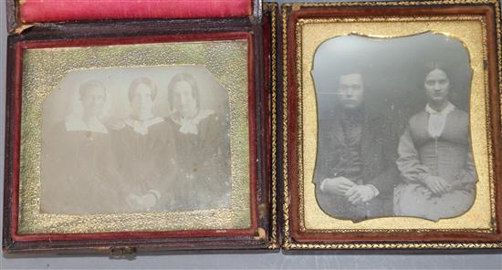 Two daguerreotype (sixth plate)